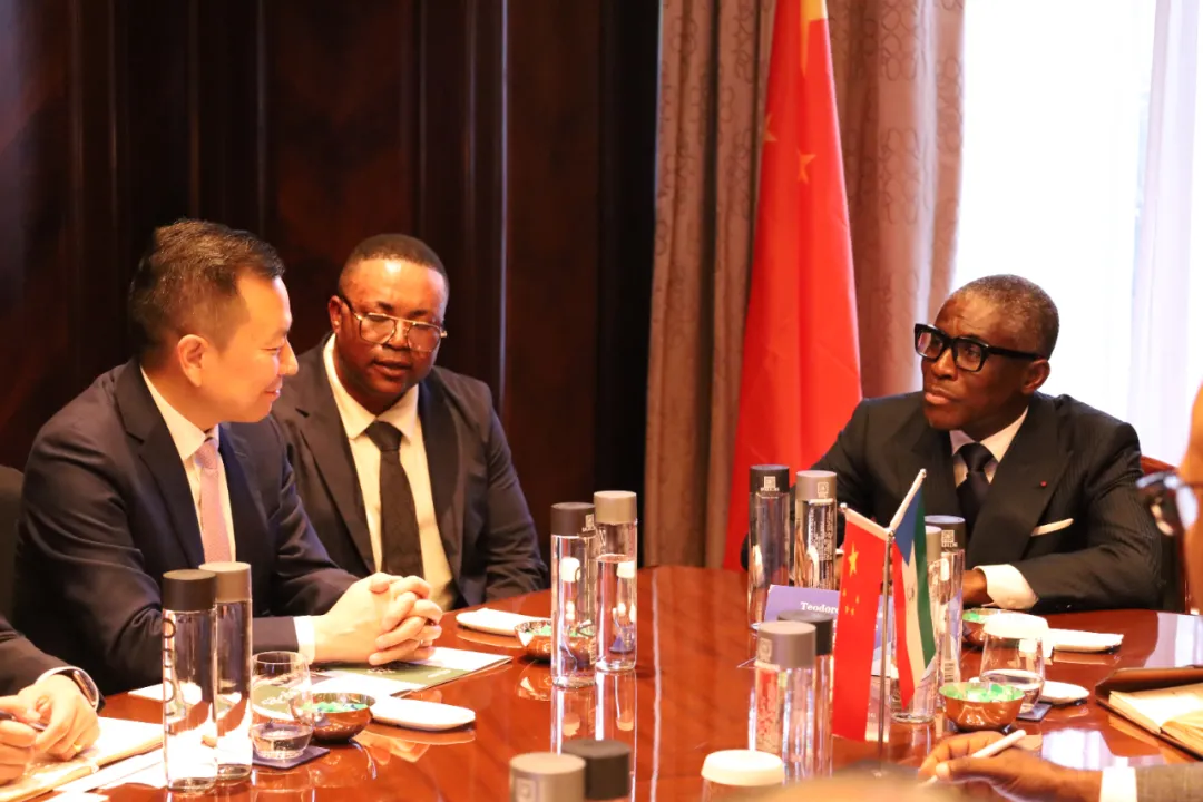 赤道几内亚共和国访华代表与壹定发股份深入探讨产业协同发展